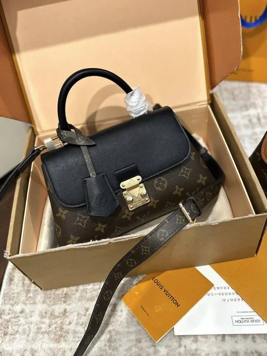 Luxury Top Handle Messenger Bag with Strap - Picture 1 of 9